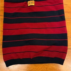 FB County Chunky Red and Black Striped Women's tube  Top